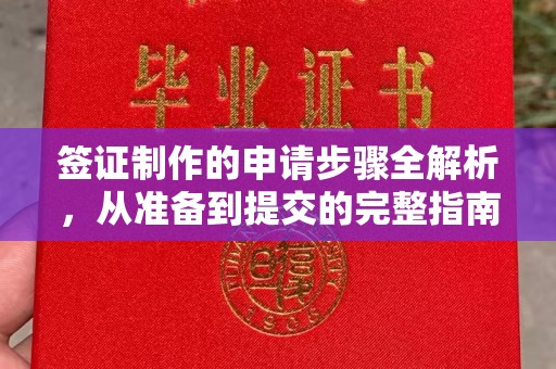 阿莲签证制作的申请步骤全解析，从准备到提交的完整指南
