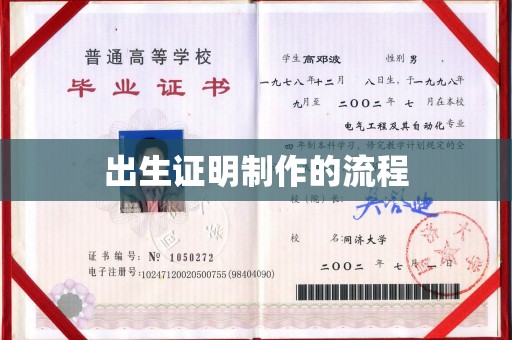 阿莲出生证明制作的流程