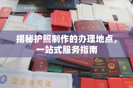 阿莲揭秘护照制作的办理地点，一站式服务指南