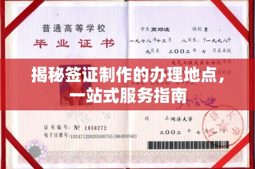 阿莲揭秘签证制作的办理地点，一站式服务指南
