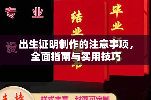 阿莲出生证明制作的注意事项，全面指南与实用技巧