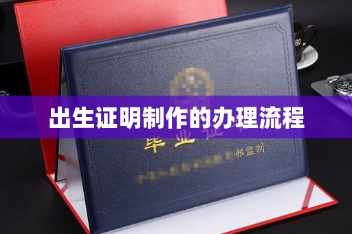 阿莲出生证明制作的办理流程