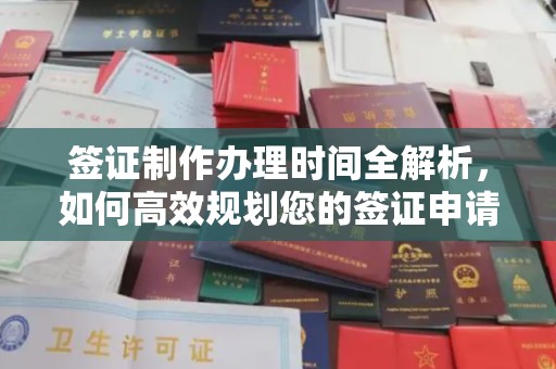 阿莲签证制作办理时间全解析，如何高效规划您的签证申请流程