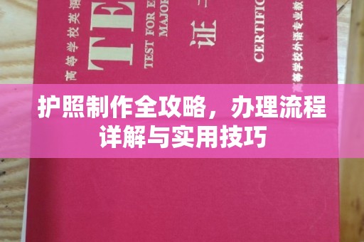 阿莲护照制作全攻略，办理流程详解与实用技巧
