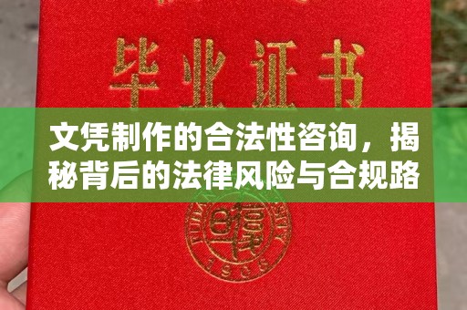 阿莲文凭制作的合法性咨询，揭秘背后的法律风险与合规路径