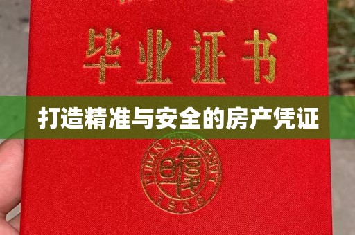 阿莲打造精准与安全的房产凭证